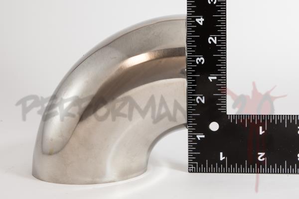 Ultra Tight Radius 3.5” Mandrel Bend 90 Degree 304 Stainless Steel 0.84D Exhaust