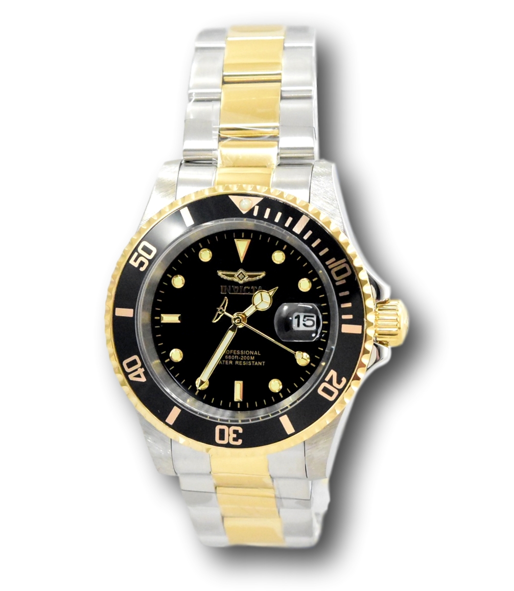 Invicta Pro Diver Men's 40mm Two-Tone Stainless Black Dial Quartz Watch Invicta Pro Diver Men's 40mm Stainless Steel Quartz