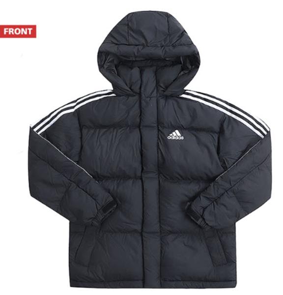 adidas black and white jacket with hood