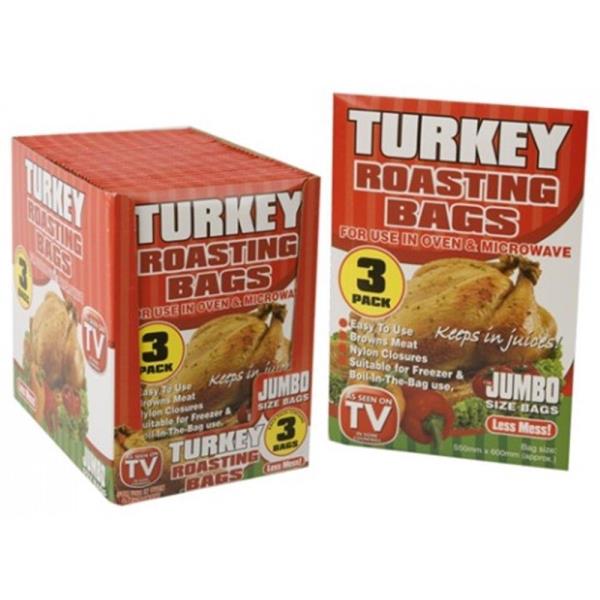 3 x Jumbo Size Roasting Bag Microwave Oven Poultry Chicken Turkey Meat Fish