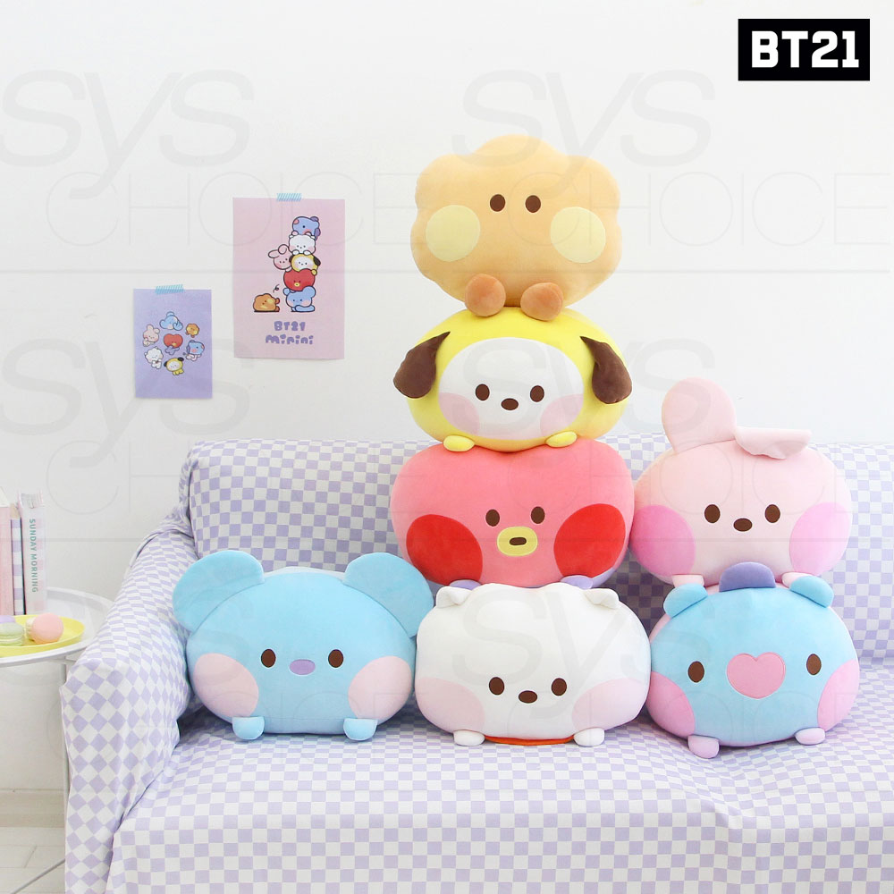 BTS BT21 Official Authentic Goods Minini Round Cushion + Tracking Number
