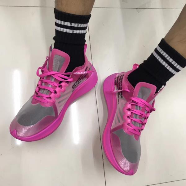 Off-White X Nike Zoom Fly SP Pink Size 