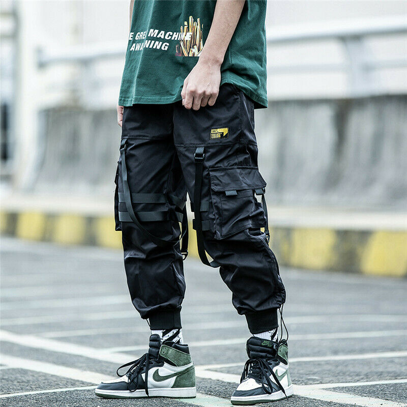 Niepce Kaisha Cargo Jogger Asian Japanese Streetwear Matte Black Pants ...