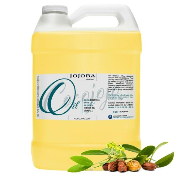 Jojoba oil organic 100% pure raw uncut virgin golden hohoba carrier bulk non-gmo
