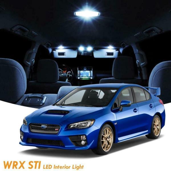 Details About 9x White Led Interior Lights Package Kit For Subaru Impreza Wrx Sti 2004 2019
