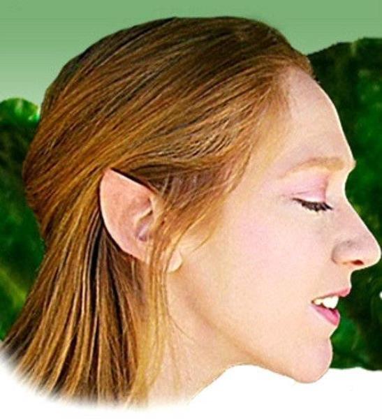 Halloween Latex Prosthetic Ear Tips Alien Vulcan Spock Elf Fairy Cosplay LARP
