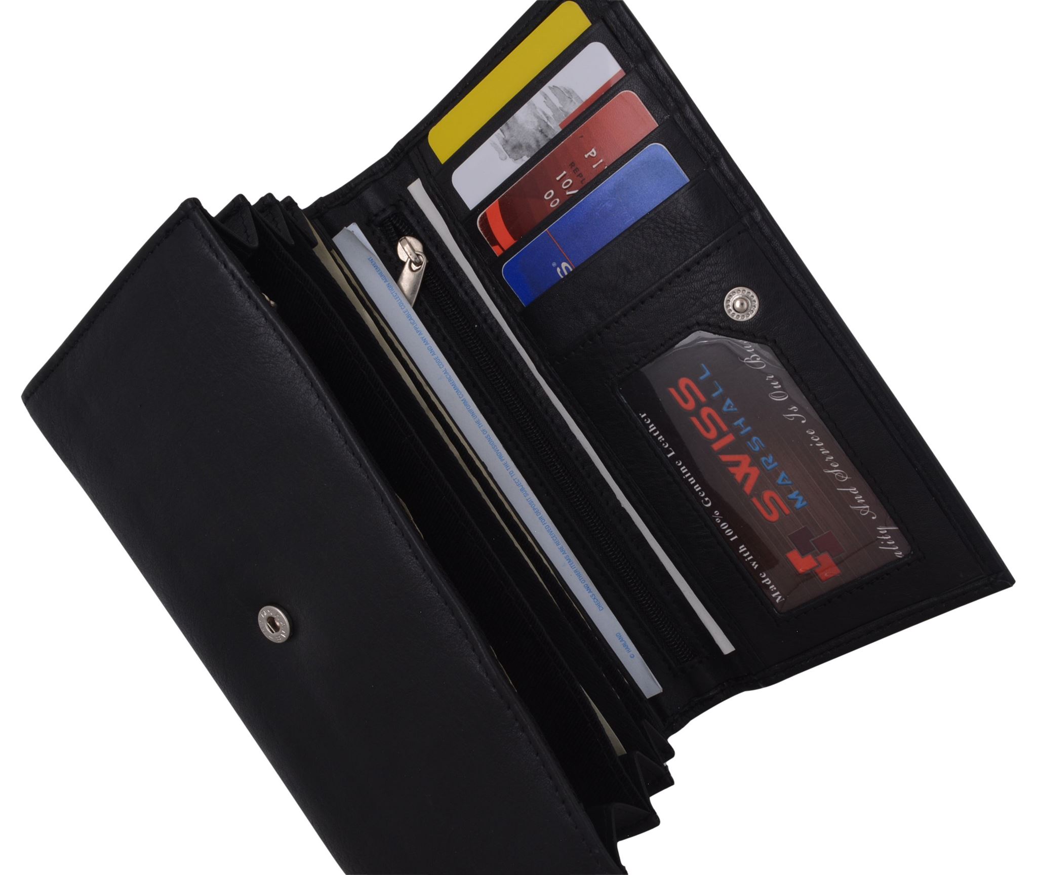 Women RFID Blocking Real Leather Wallet - Clutch Checkbook Wallet for Women | eBay