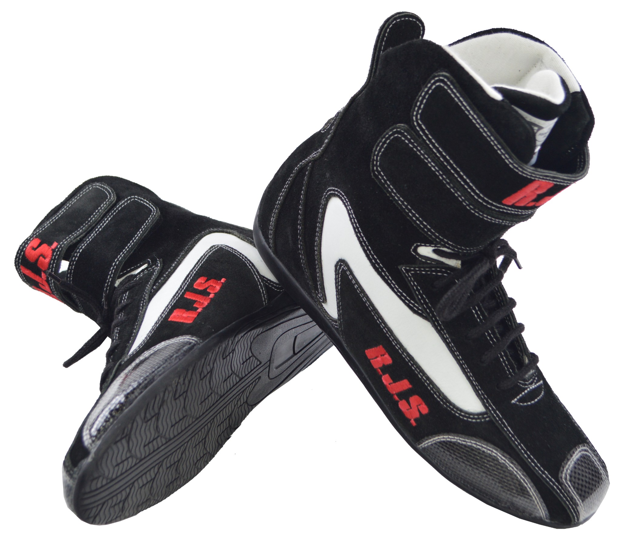 black racing shoes