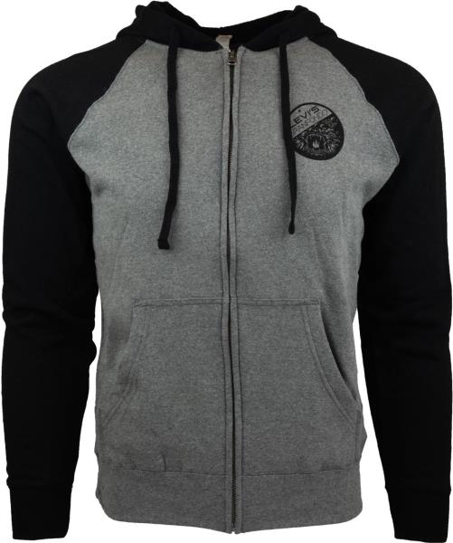 Levi's Mens Burndlen Hoodie Black Size XL Outline Logo Fleece Pullover $59 327