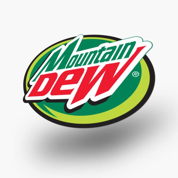 2x MOUNTAIN DEW Decals Stickers Vinyl Car Drink Soda Beverage Pop Car ...