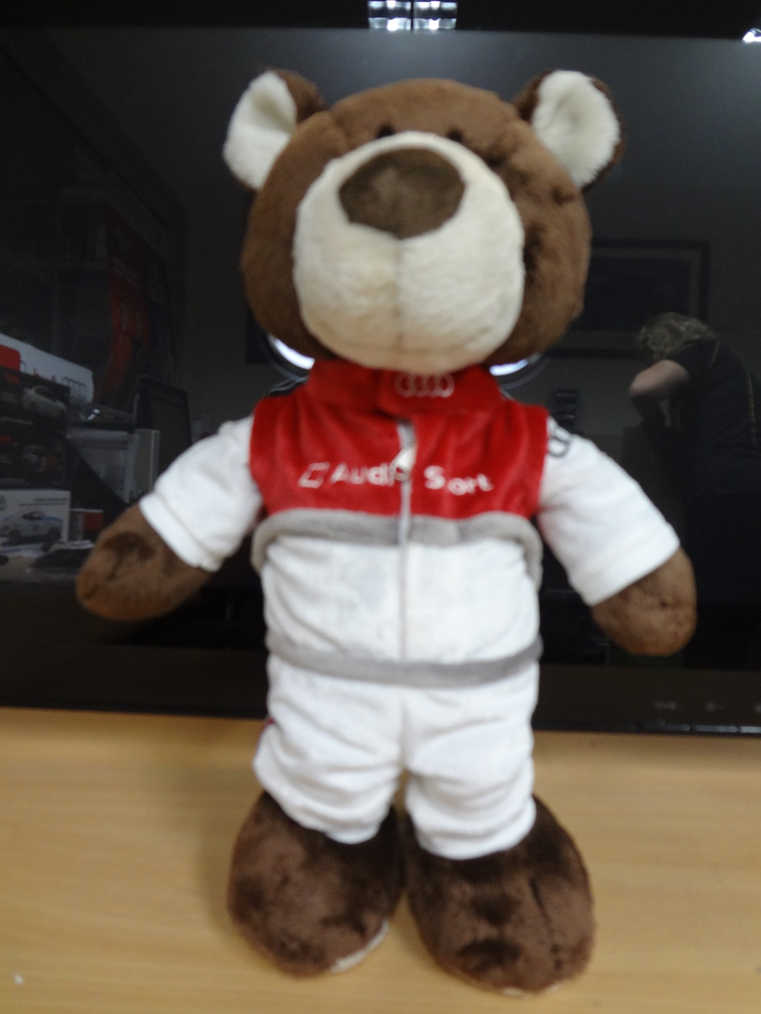 Audi collection 3201900200 Audi Sport Motorsport Bear Brown/White/Red