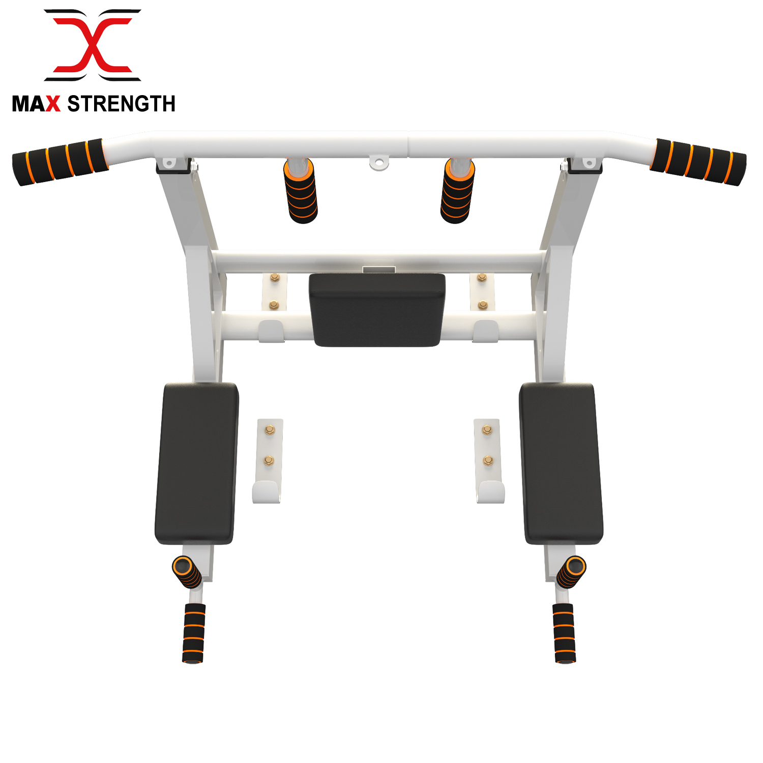 Pull Up Bar Mural Chinning Fer Support Accueil Gym Fitness Exercice Blanc