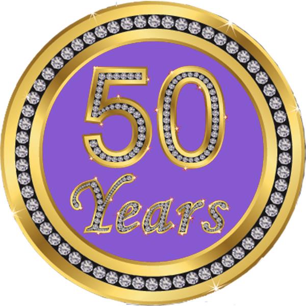 30 X 50TH BIRTHDAY ANNIVERSARY EDIBLE CUPCAKE TOPPERS CAKE THICK RICE PAPER 1152