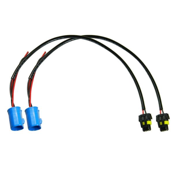 2x 9007 to 9006 Extension Wiring Harness Power Cord for Headlight Fog