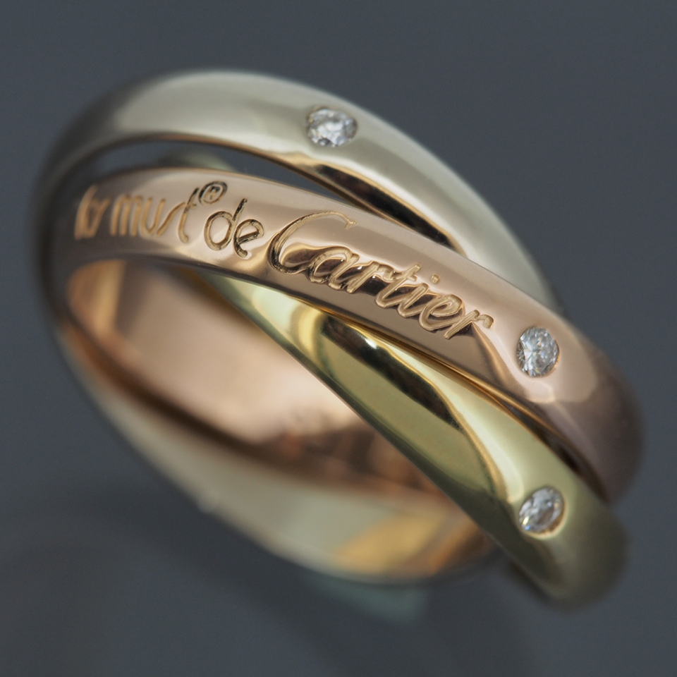 cartier ring 3 gold trinity