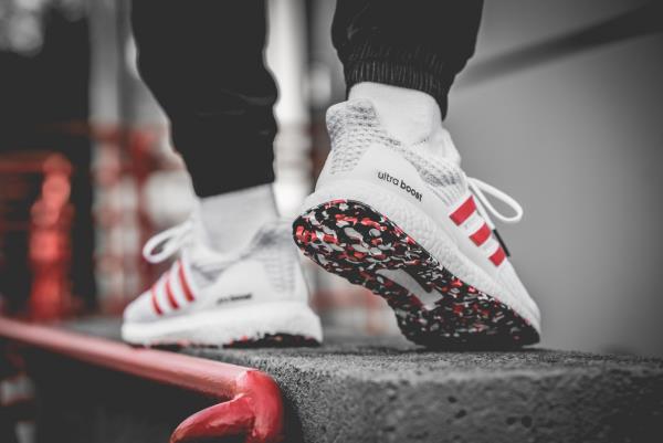 adidas ultra boost mens white and red
