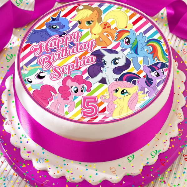 MY LITTLE PONY PARTY PACK Edible Standup Wafer Cake Toppers Birthday Fun 24