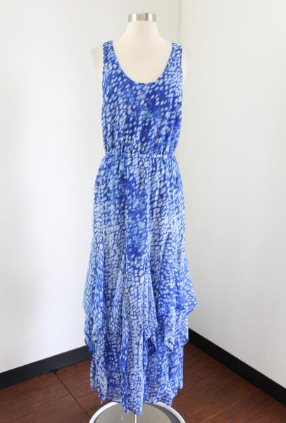 michael kors blue maxi dress