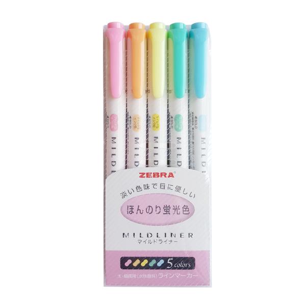 mildliner highlighters pastel
