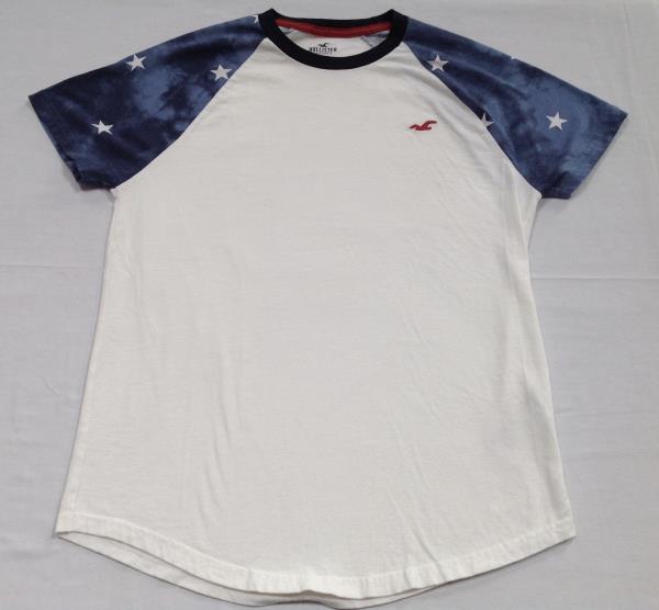 hollister red white and blue shirt