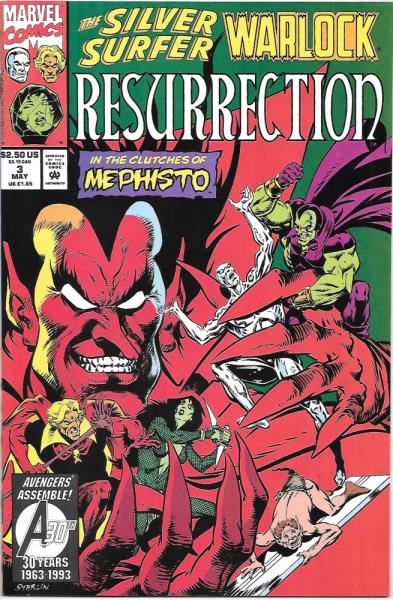 Warlock Silver Surfer NM Resurrection #2 April 1993 Marvel Comic Book