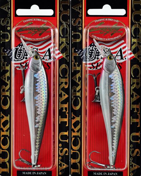 Lucky Craft Flash Minnow 130mr 3/4oz 250 Chartreuse Shad for sale online