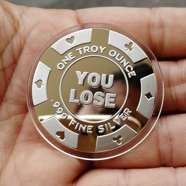 You Win You Lost Cowgirl 1 Oz 999 Fine Silver Round Bar Bullion Coin Sb1l7 3 Ebay