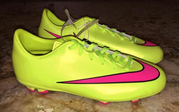 pink and yellow mercurials
