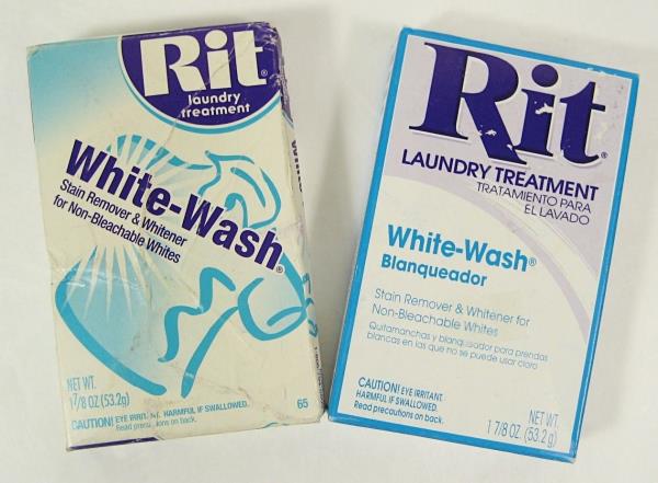 2 Rit Laundry Treatment Powder WHITE WASH Stain Remover & Whitener ...