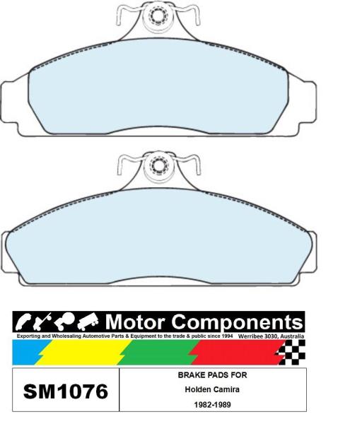 Details about   BRAKE PADS SM1076 TO SUIT  Holden Camira 1982-1989