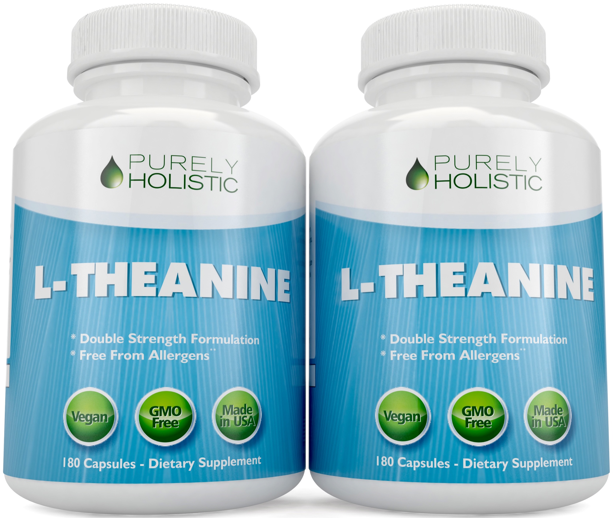 L-Theanine 0mg Anxiety, Stress 180 Vegan Capsules 6 Month Supply high Strength 12