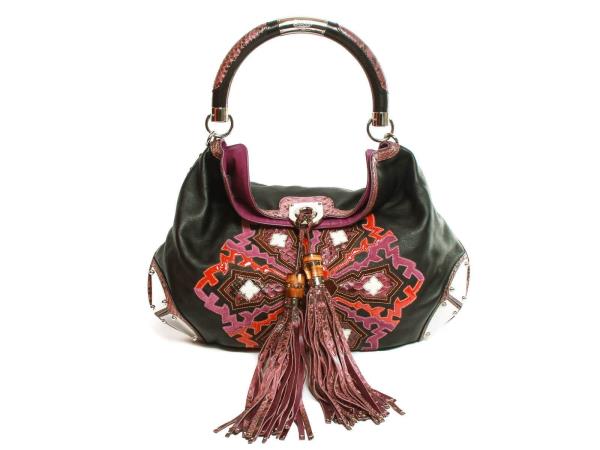 Authentic Gucci Indy Large Tassel Hobo 