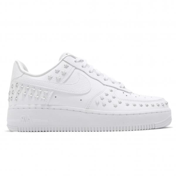 nike air force studded white