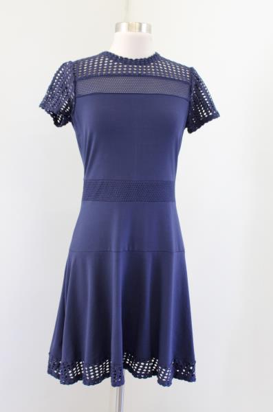 michael kors navy blue dress