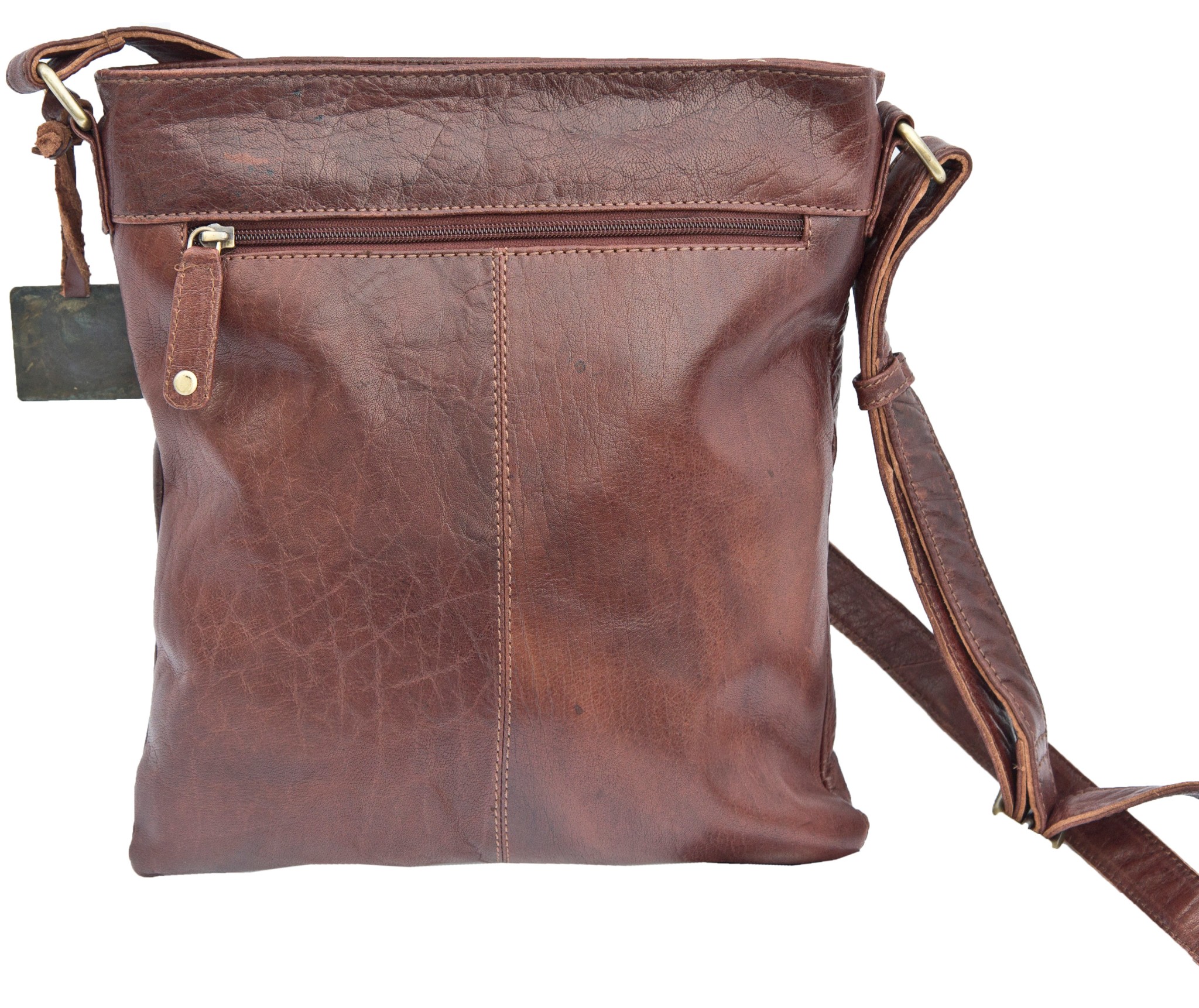 Twenty8 Independent Cognac Brown Leather men's Crossbody Shoulder Bag ...