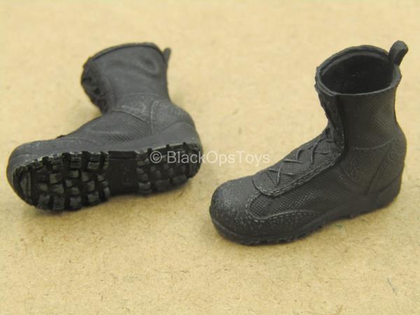 Black Boots Peg Type Russian FSB Alpha 1//12 Scale Toy