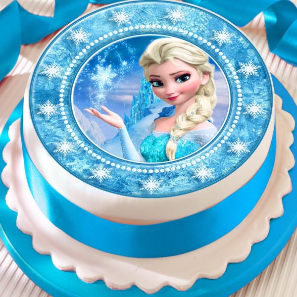 A4 frozen edible icing birthday party cake topper