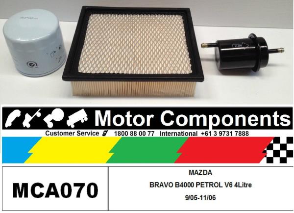 Oil Fuel Air Filter Service Kit for MAZDA B4000 BRAVO 4.0L V6 2005-2006