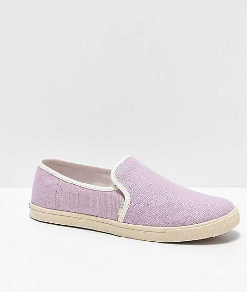 lilac canvas shoes