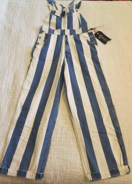 levi's striped overalls