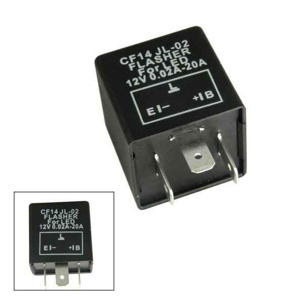 HUIQIAODS 3Pin CF14 JL-02 EP35 Electronic LED Flasher Relay For LED Hyper Fast Blink for Turn Signal Light Bulbs 