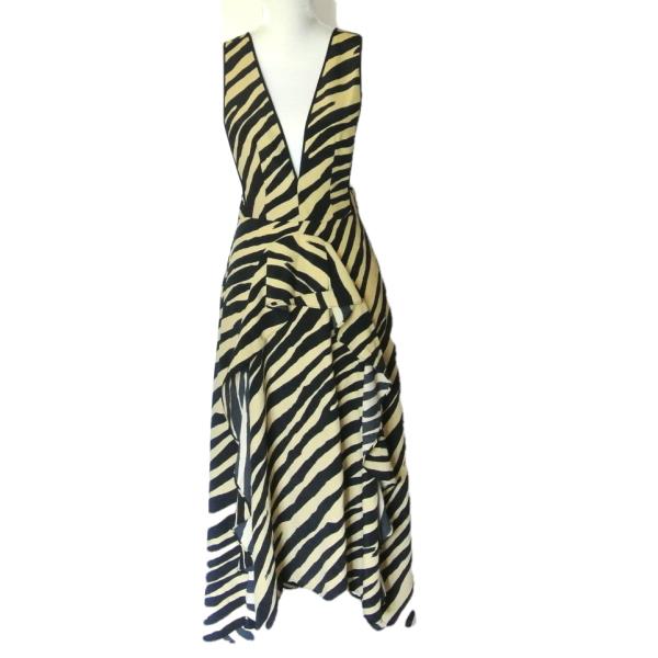 zebra pinafore dress topshop