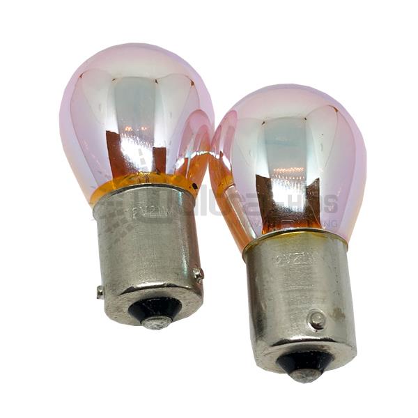10pcs Chrome Silver Amber Rear Indicator Bulbs 581 PY21W Turn Signal 12v