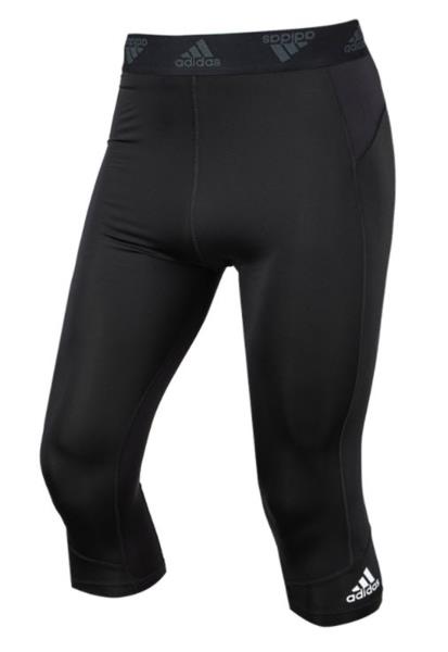 Adidas Men Tech-Fit Training 3/4 Pants Black Casual Yoga GYM Tight-Pant ...