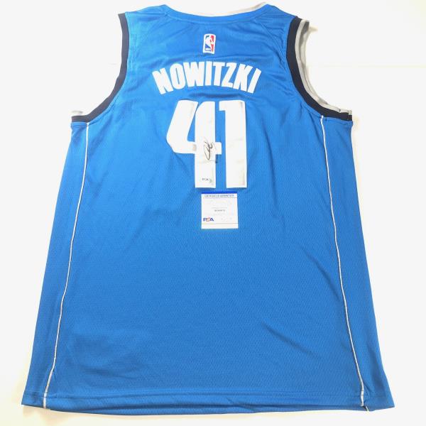 dirk signed jersey