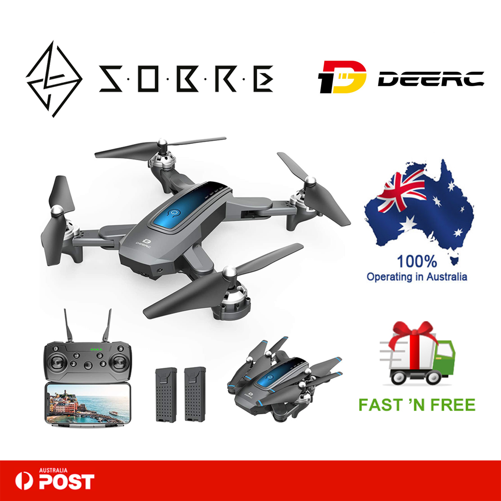 DEERC D10 Mini Drone for Kids with 720P HD FPV Camera Remote