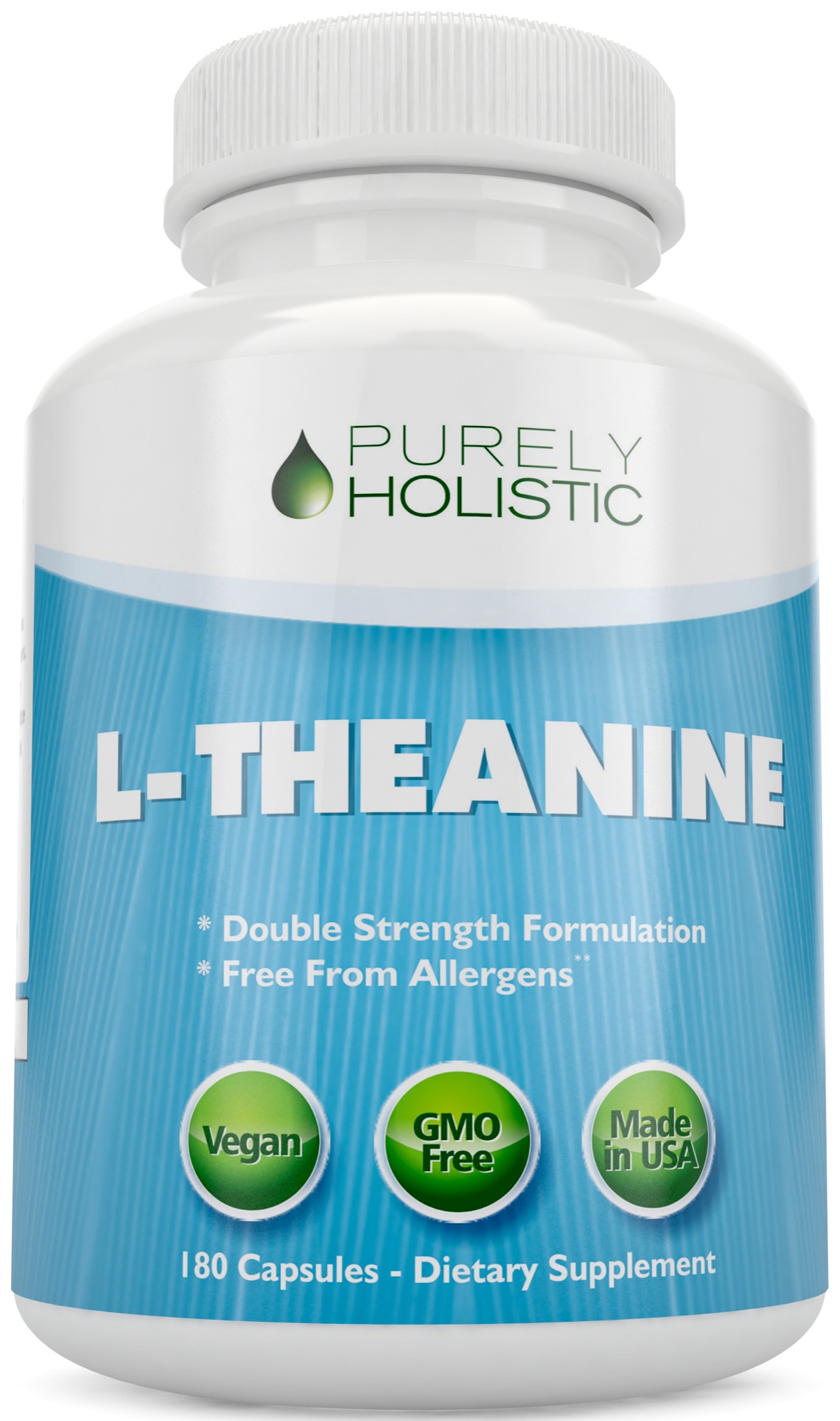 L-Theanine 0mg Anxiety, Stress 180 Vegan Capsules 6 Month Supply high Strength 4