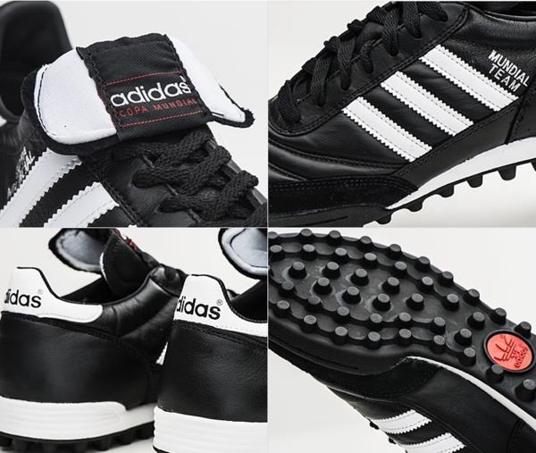 Botines Adidas Hombres Mundial equipo césped Futsal negro blanco Zapatos  fútbol Spike 019228 | eBay