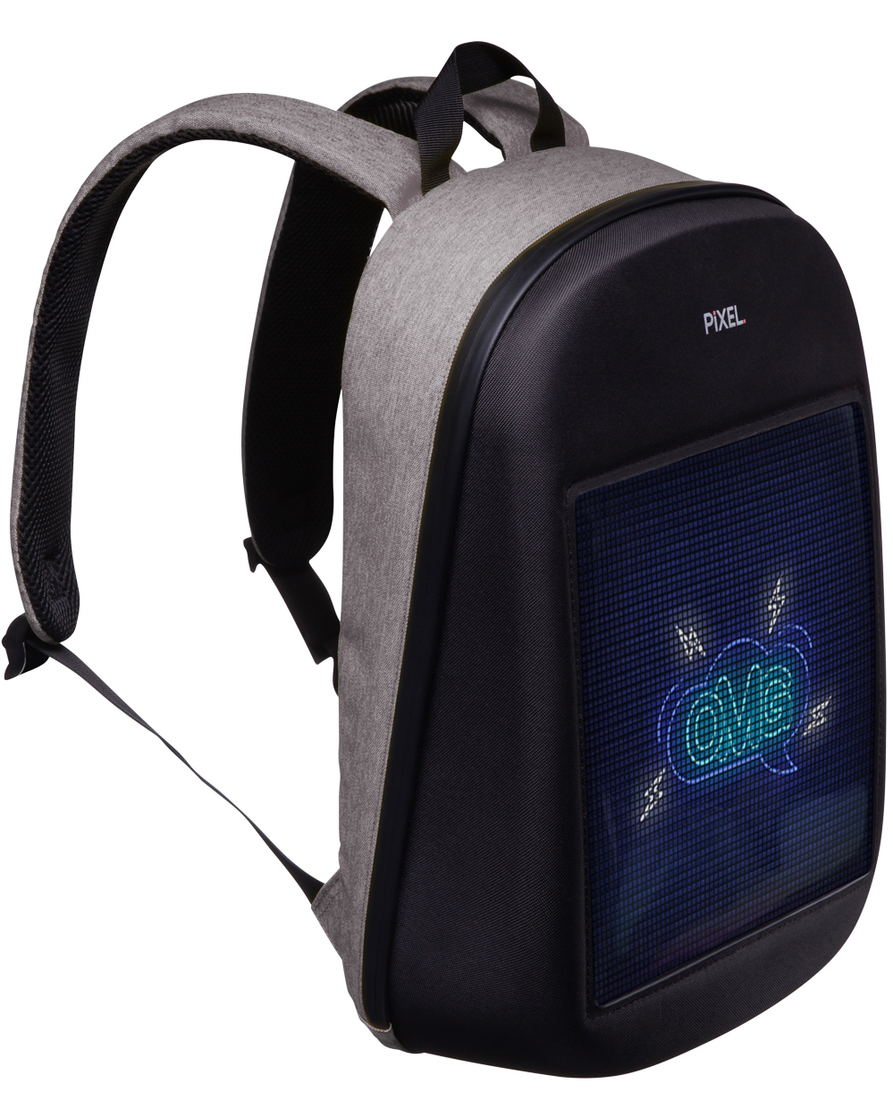 Black Backpack With Built-In LED Display 64*64 PIXEL BAG LED Backpack