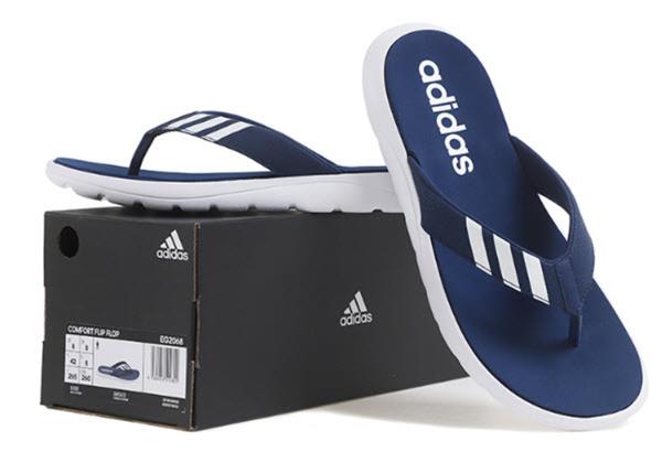 Adidas Men Comfort Slipper Blue White 
